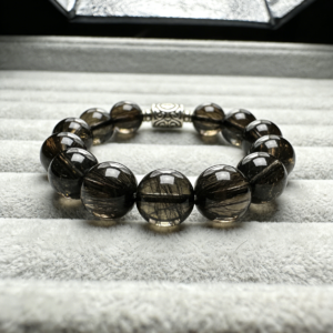 Sagittarius Black Rutilated Quartz Energy Bracelet