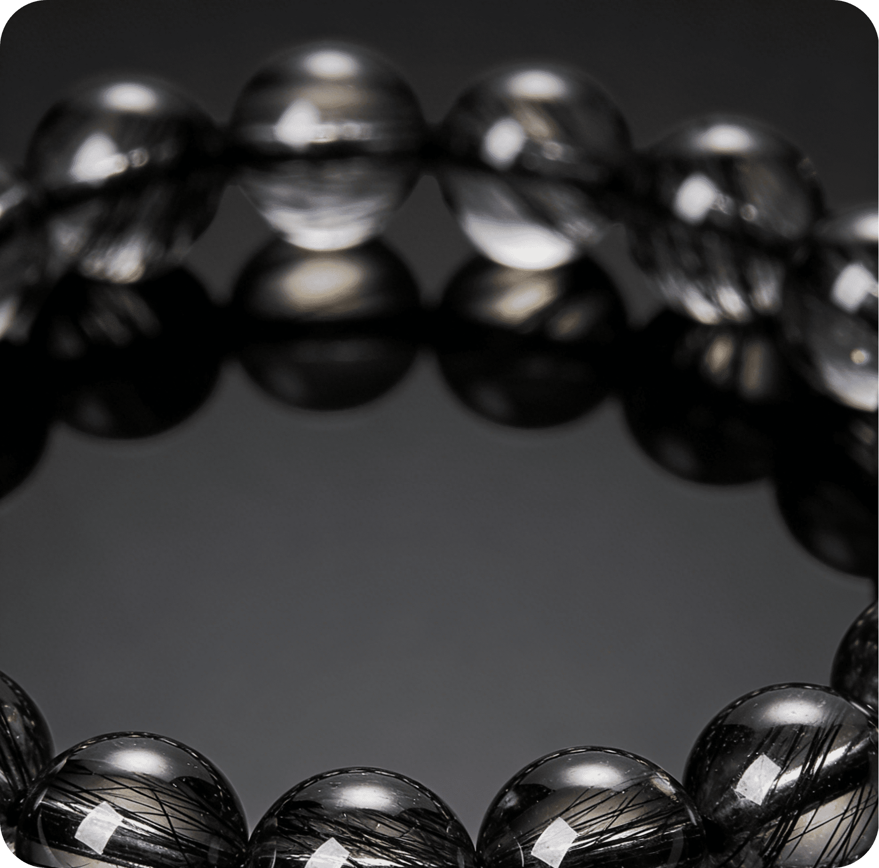 Sagittarius Black Rutilated Quartz Energy Bracelet - Image 4