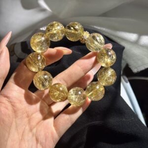 Stunning Aries Zodiac Birthstone | 100% Natural Golden Rutilated Quartz