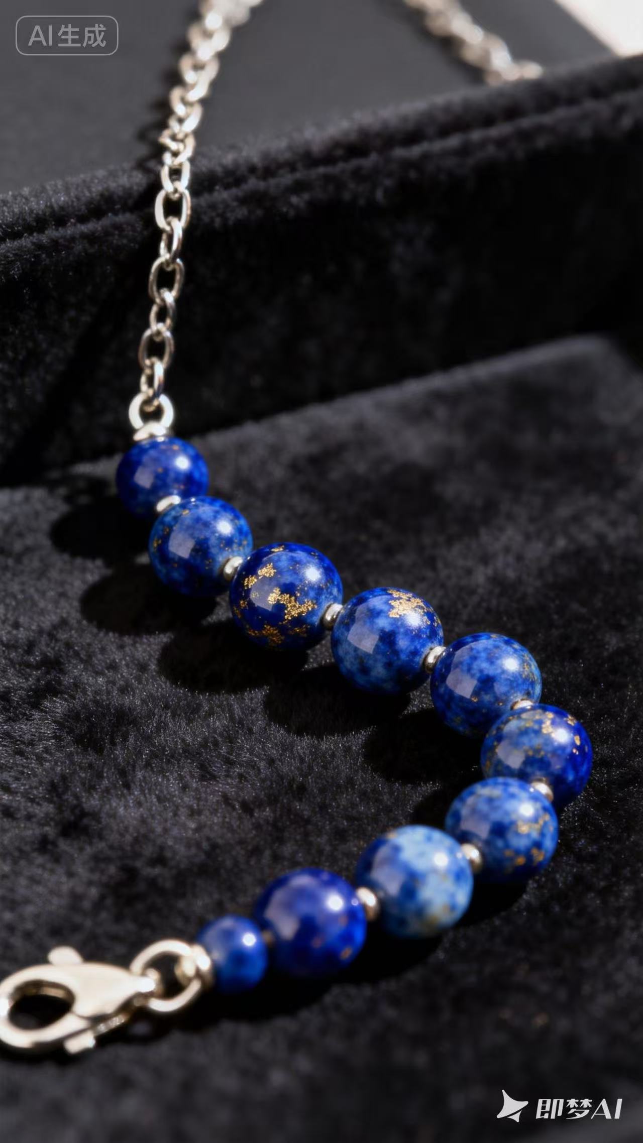 Stunning Royal Lapis Lazuli Necklace | 100% Authentic "Starry Night" Stone for Wisdom & Truth - Image 4