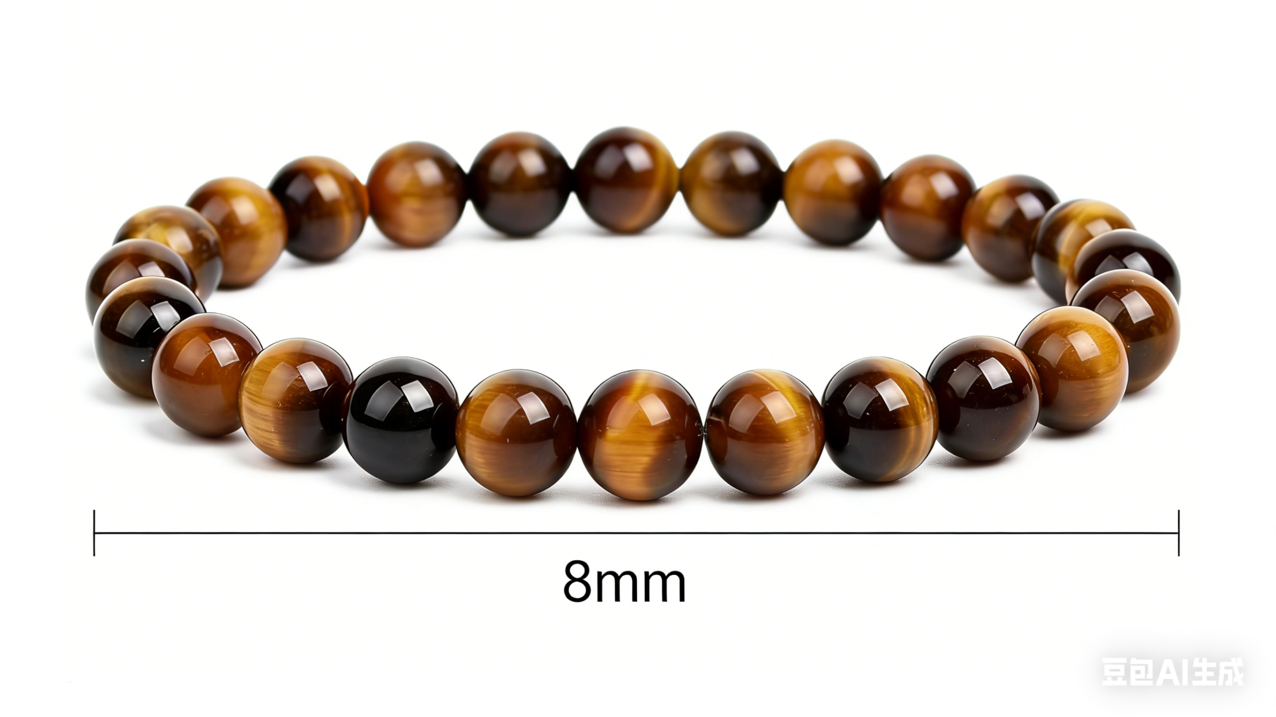 3A Pure Natural Tiger Eye Stone Bracelet - Good Luck, Attract Wealth, Enhance Affection, Exquisite Design - Image 2