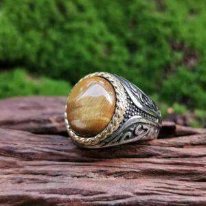Premium Tiger's Eye Gemstone Ring
